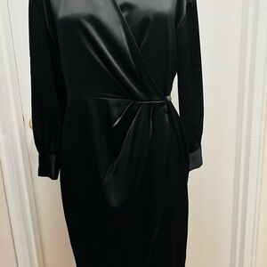 Banana Republic Black Satin Dress